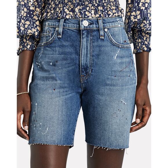 Hudson Jeans Pants - Hudson Jeans Blue Distressed Denim Shorts